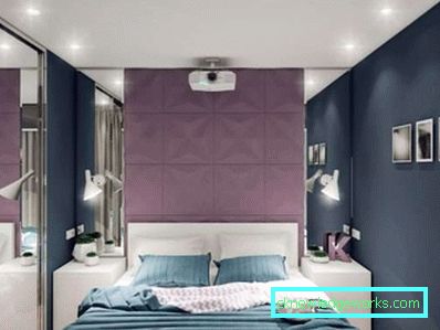 Options for bedroom design 4 by 4 meters with a photo