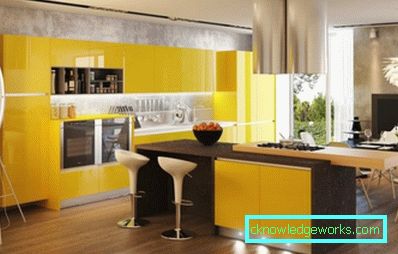 165-yellow kitchen - the color of heat