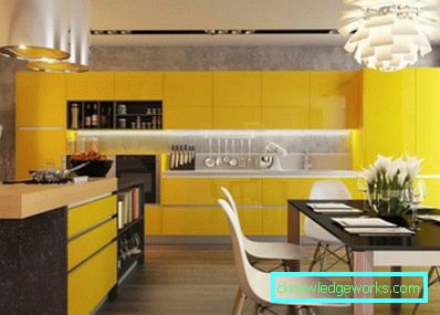 165-yellow kitchen - the color of heat