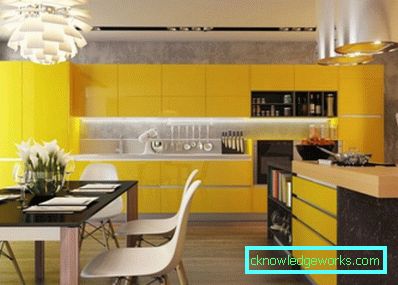 165-yellow kitchen - the color of heat