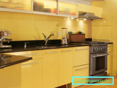 165-yellow kitchen - the color of heat