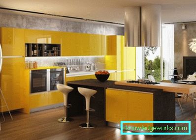 165-yellow kitchen - the color of heat