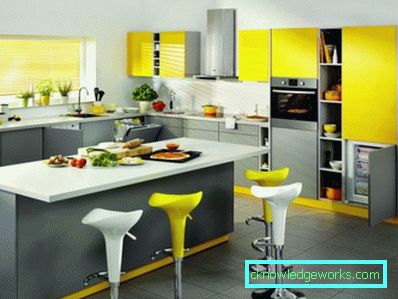 165-yellow kitchen - the color of heat